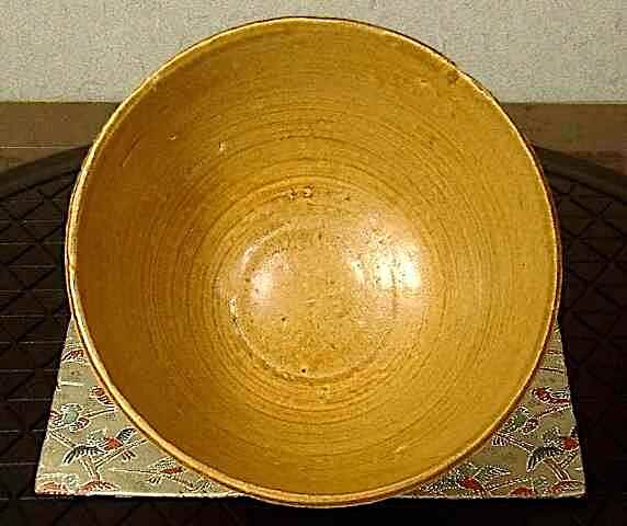 京焼・清水焼 高橋道八(六世)作 桃山御本 五三桐紋 茶碗 無傷 箱合