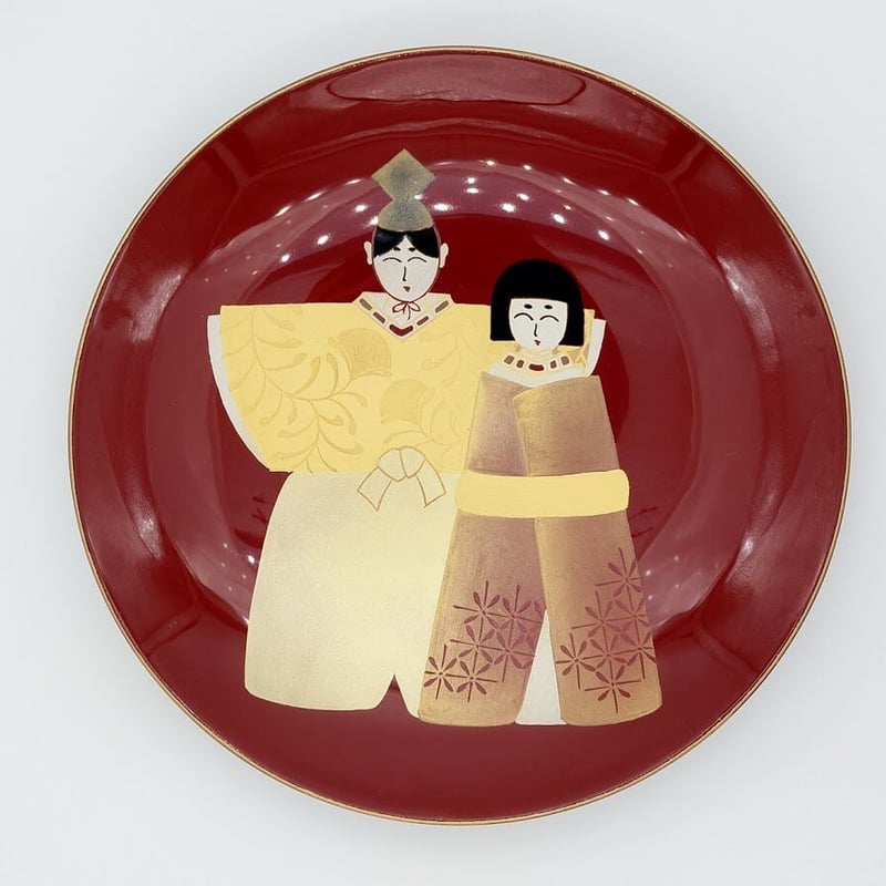皿 お雛様蒔絵付（1枚） | 【会津漆器・会津塗り専門店】会津名匠華蔵