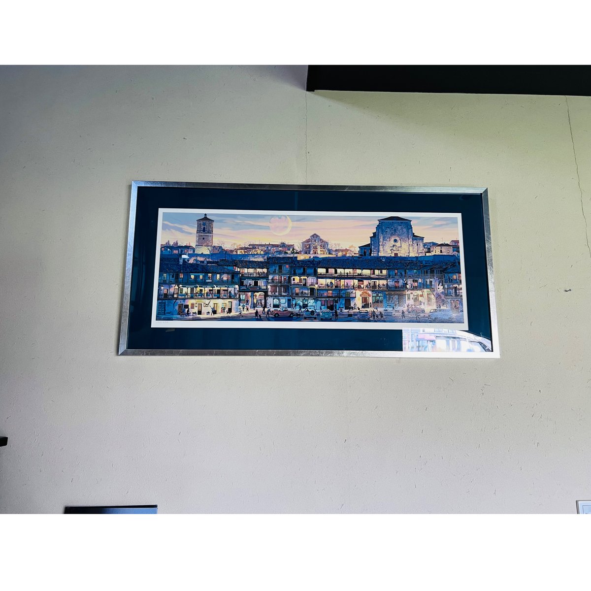 STー1 笹倉鉄平 「マヨール広場」 シルクスクリーン Teppei Sasakura –