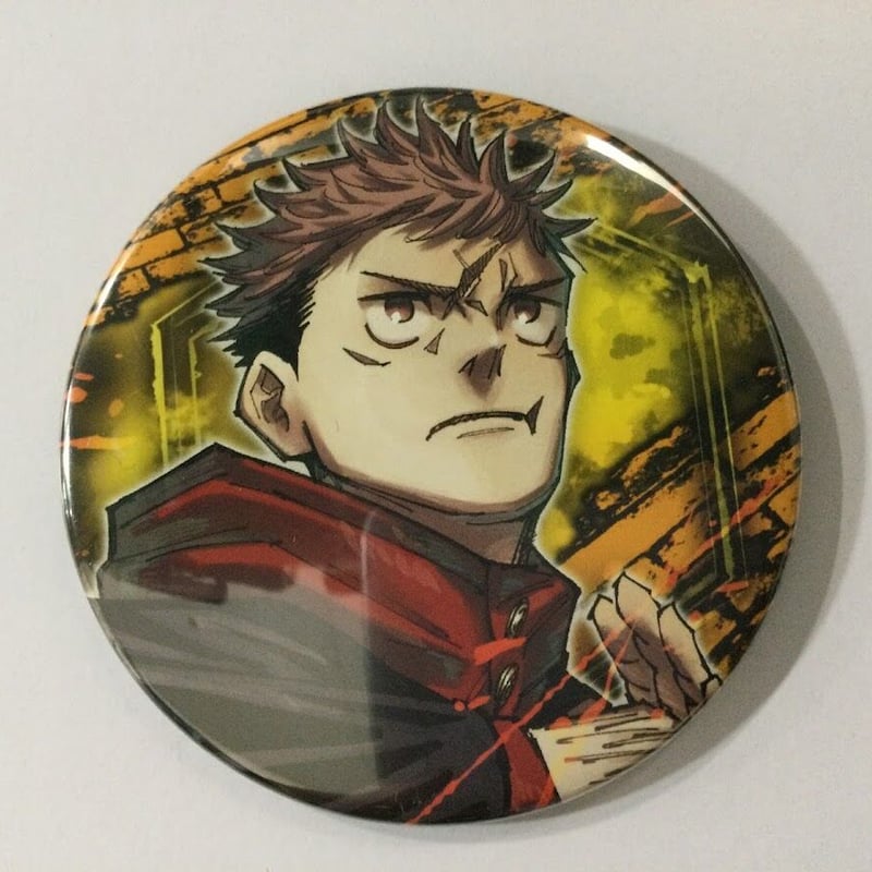 呪術廻戦 虎杖悠仁 正面 コレクション缶バッジ 第3弾 | K-BOOKS 秋葉原