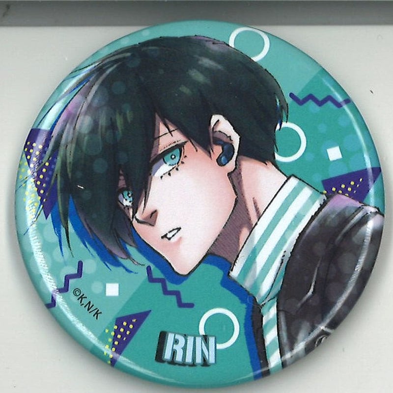 ブルーロック 推しキャラ缶バッジ コレクション 糸師凛 4箱 ブルー