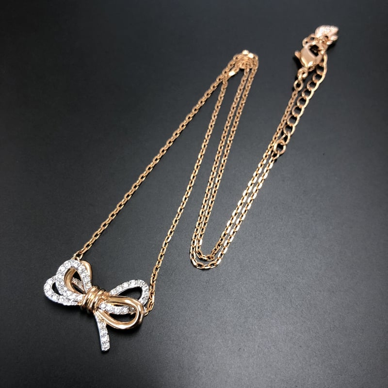 送料がお得】 SWAROVSKI スワロフスキー Lifelong Bow ネックレス 54