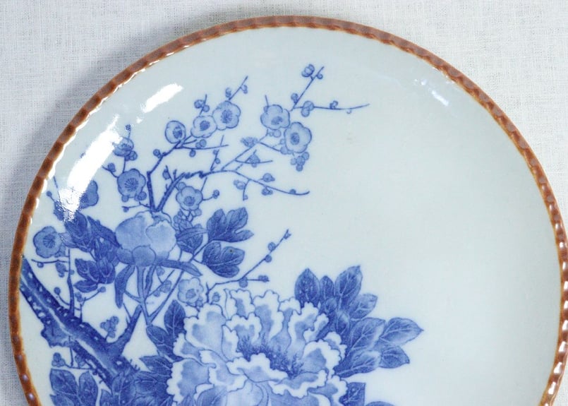 明治初期 金襴手 なます皿 8枚 幅15.7cm 東K7-1216① 明治初期 金襴手