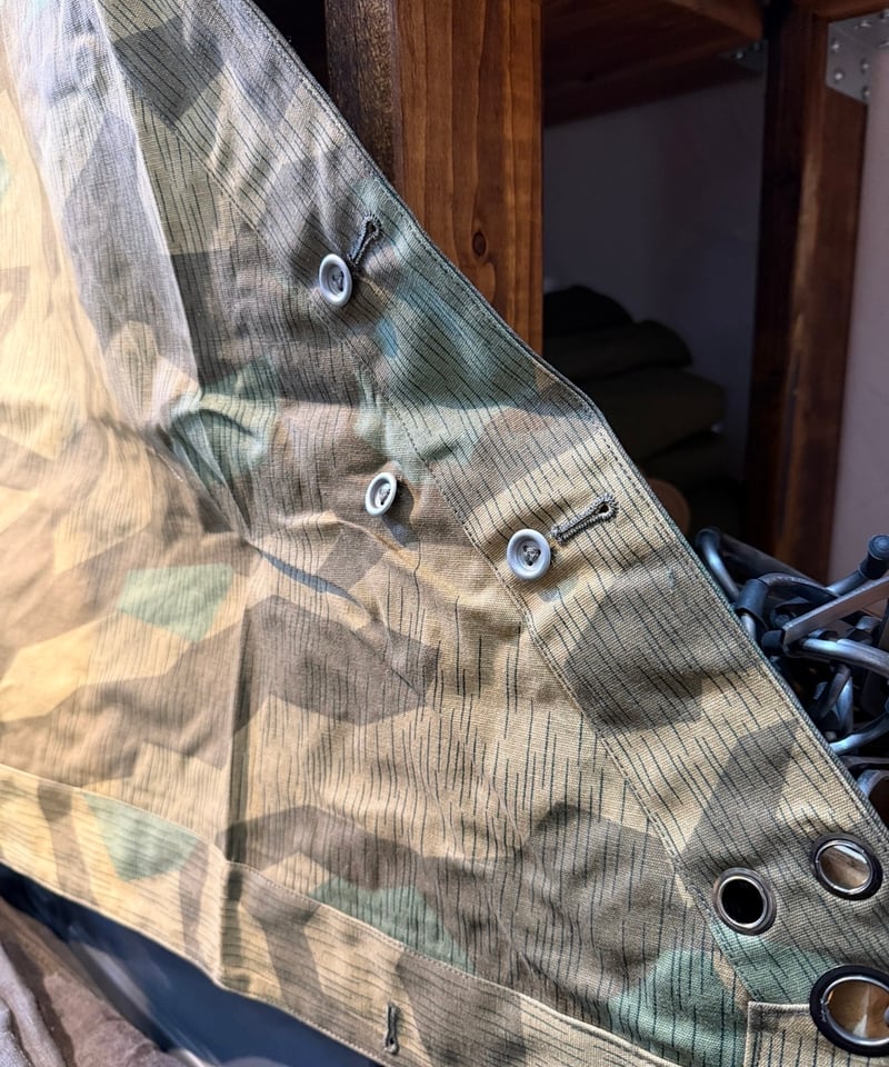 001 軍幕❗️ドイツ軍幕 スプリンターカモ 1枚 レプリカ