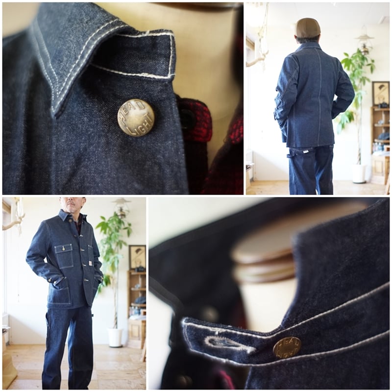 HEADLIGHT ヘッドライト デニムワークコート カバーオール 15464 東洋