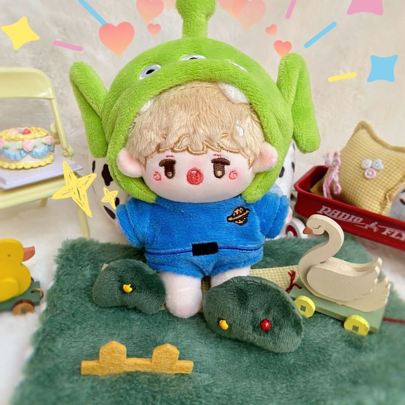 10cm 無属性 ぬいぐるみ 男の子 着せ替えぬいぐるみ 獣耳付け綿人形