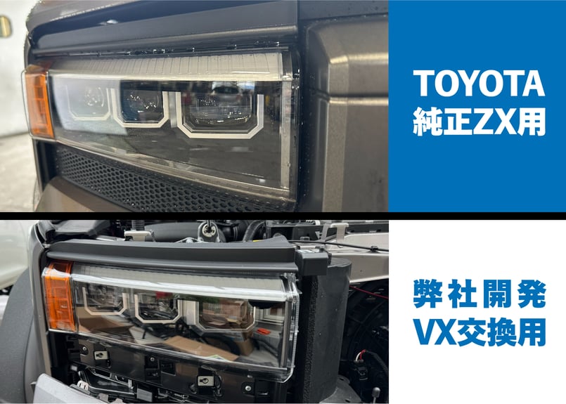 LC250 VX用 三眼LEDプロジェクターヘッドライト | CROSS MEMBER