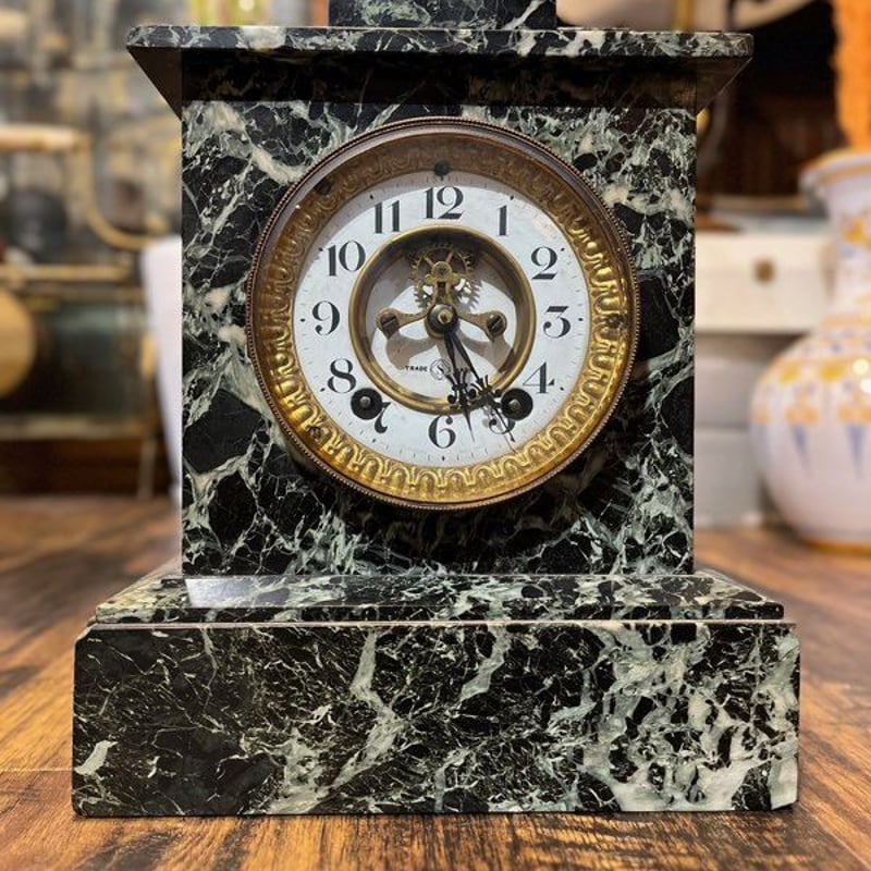 アンティーク・古い精工舎（SEIKO/セイコー）大理石台のゼンマイ式