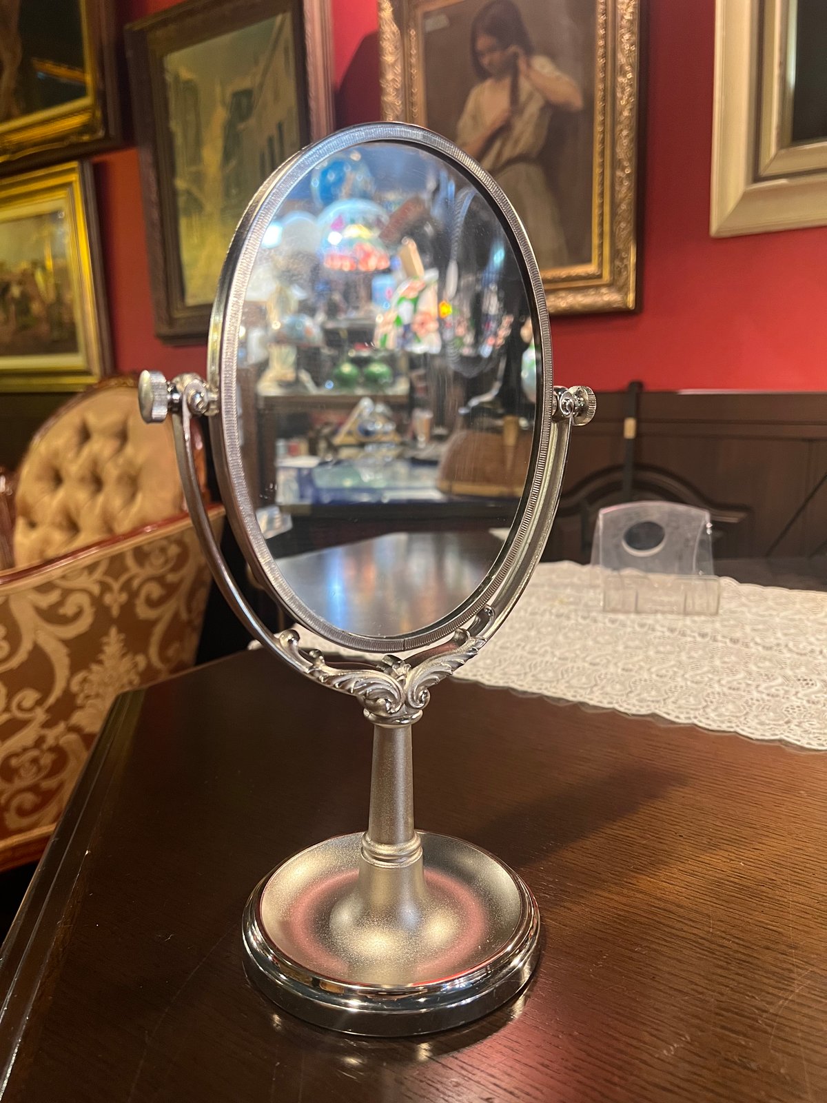 資生堂 SHISEIDO 花椿会ノベルティ スタンドミラー | アンティーク家具