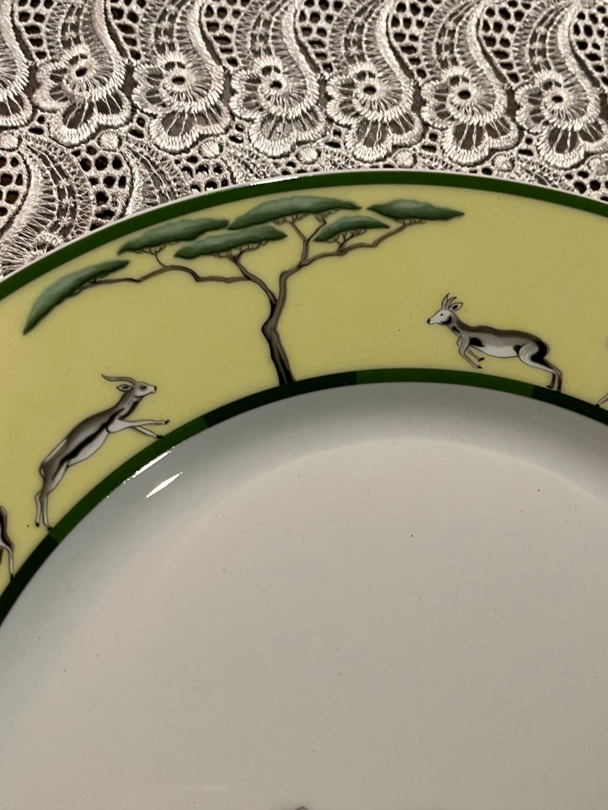 HERMES エルメス アフリカシリーズ 大皿 2枚セット 箱付き