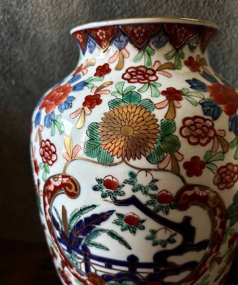 茶道具】燦光窯 仁清絵巻虎宝尽茶碗（共箱）☆送料込☆ 茶道具燦光窯