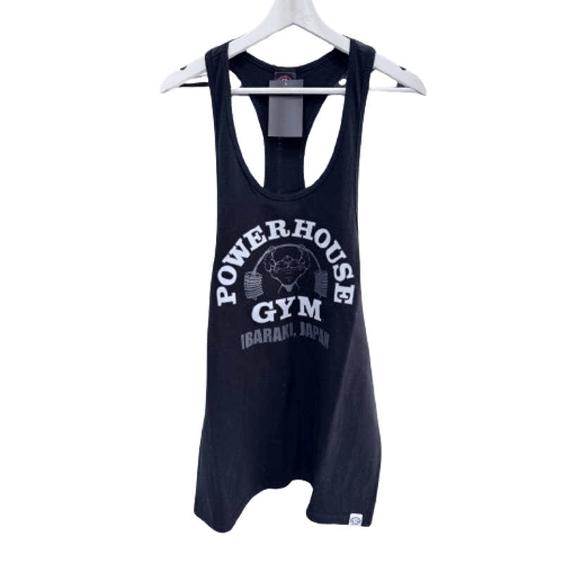 茨城限定／オリジナルロゴストリンガータンクトップ - ブラック