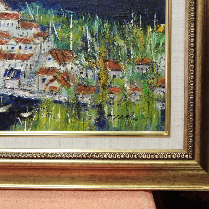 ≪国美協≫南 美穂子、『岬の修道院(南イタリア)』、油彩画、F6号：40