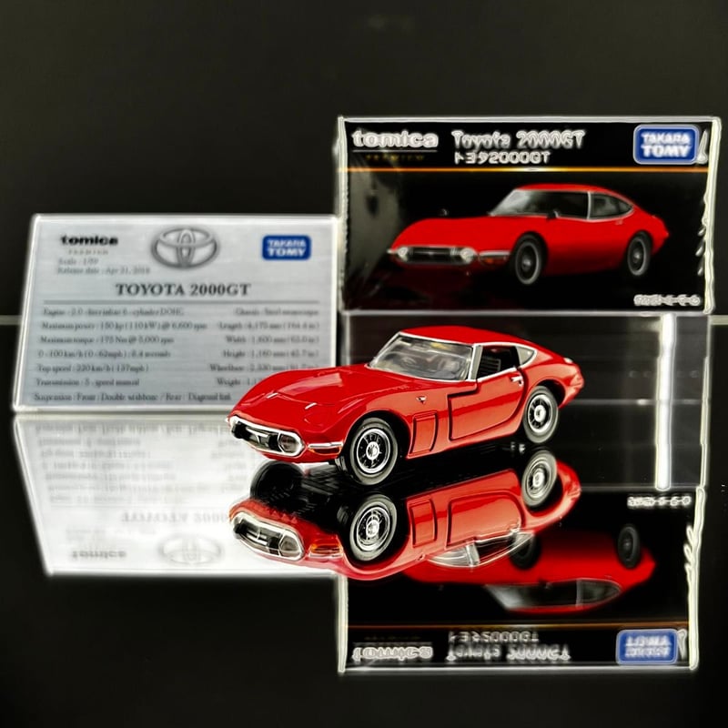 mini 展示用車両解説プレート トミカプレミアム トヨタ 2000 GT