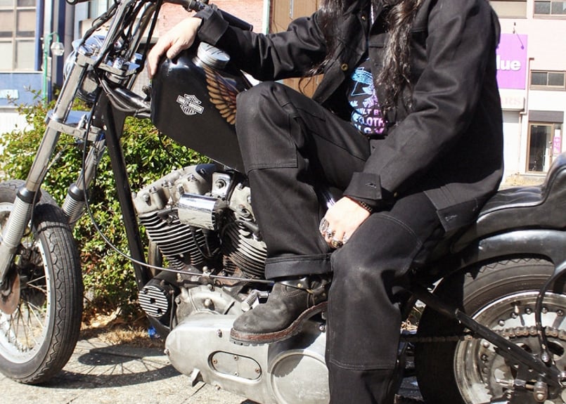 ViSE CLOTHING/バイスクロージング】Cross Denim Jacket BLA