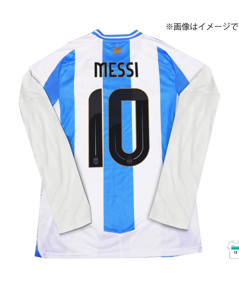 受注販売】Adidas 24-25アルゼンチン代表 ホーム長袖ユニフォーム+支給