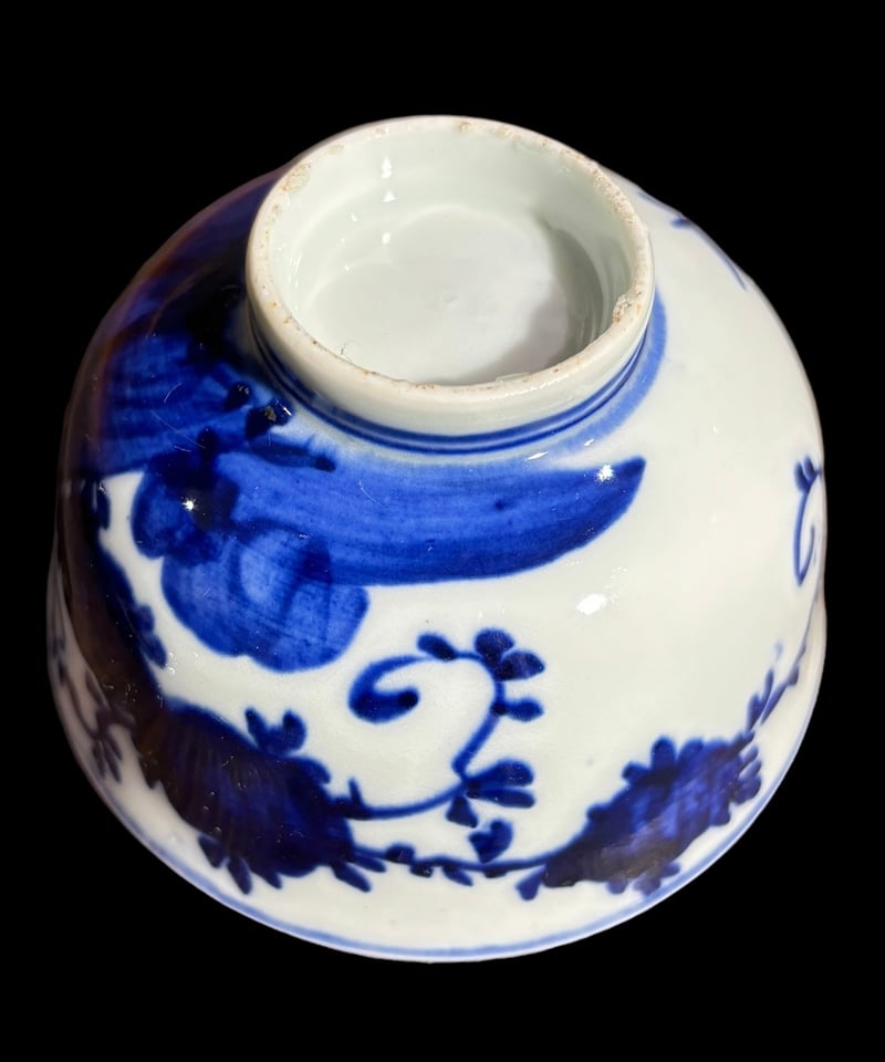 染付 蓋付き お椀 丼 蓋付き丼 ご飯 どんぶり 古伊万里 茶碗 器 陶器