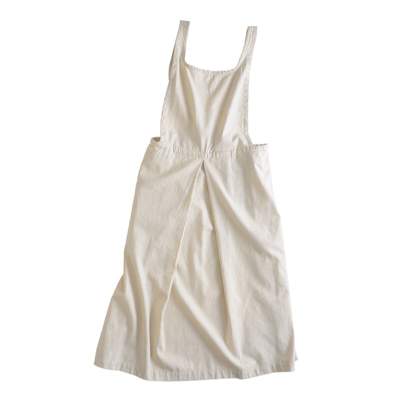 綿麻タックエプロン アイボリー | SALT(ソルト)公式インテリア