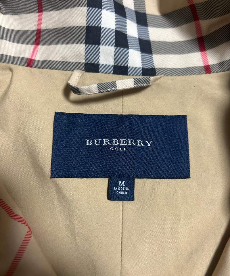 BURBERRY GOLF ノバチェック総柄 プルオーバーナイロンジャケット