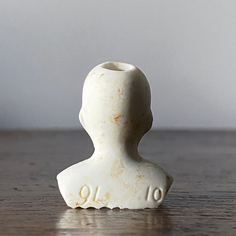 19世紀 小さな ビスク ヘッド h3.5cm ドール フランス アンティーク