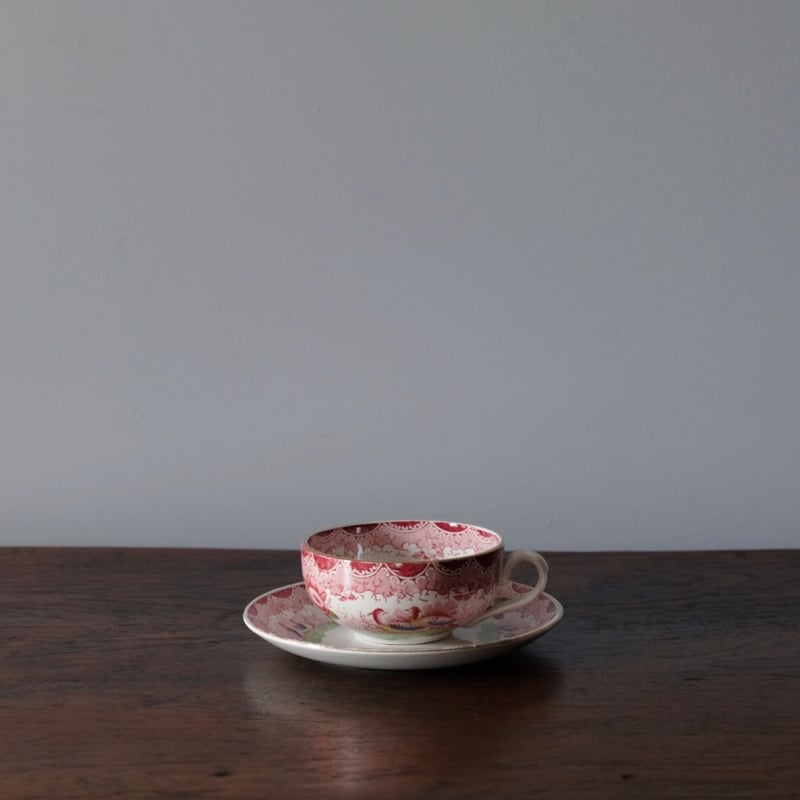 SARREGUEMINES サルグミンヌ カップ アンド ソーサー 雉 フランス