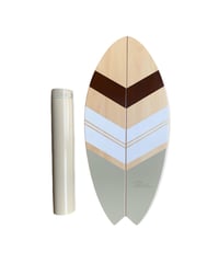 ウッドバランスボード ショート/solid/brown | andBLUE SHOP