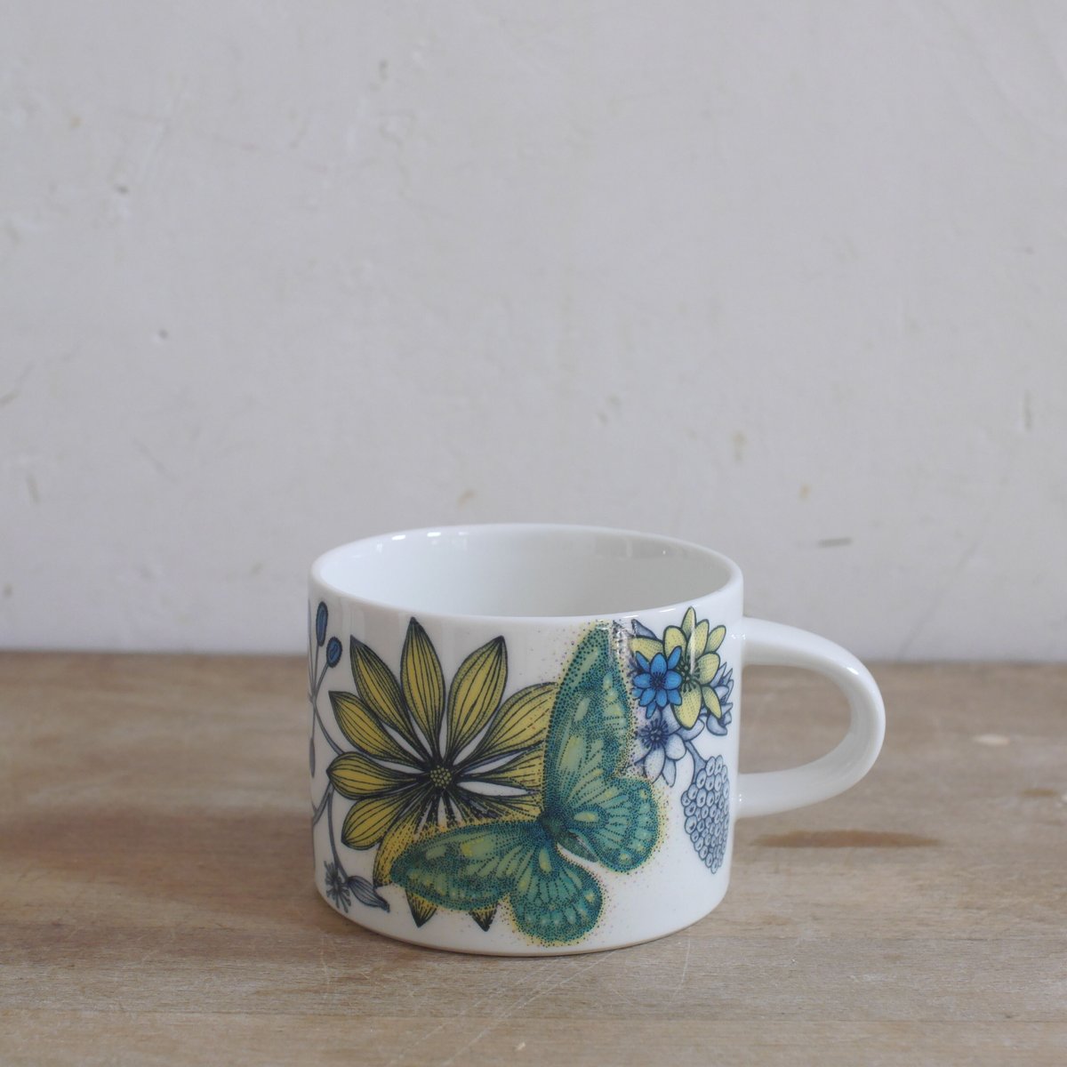 B品【Vintage品】アラビア ARABIA ルノ Runo バタフライ ティーカップ