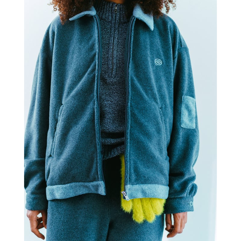 SOL soonerorlater / HALFZIP KNIT SWEATER / GRAY