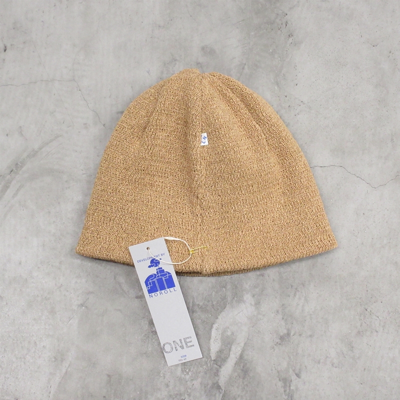 NOROLL / TWO FACE WASHI BEANIE / APRICOT | Soph