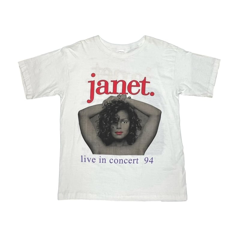 JANET JACKSON 93-94 WORLD TOUR TEE WHITE LARGE