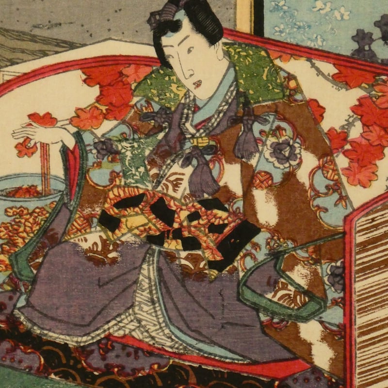 三代歌川豊国 其姿紫の写絵 五十一/UTAGAWA TOYOKUNIⅢ | ギャラリー奏美庵