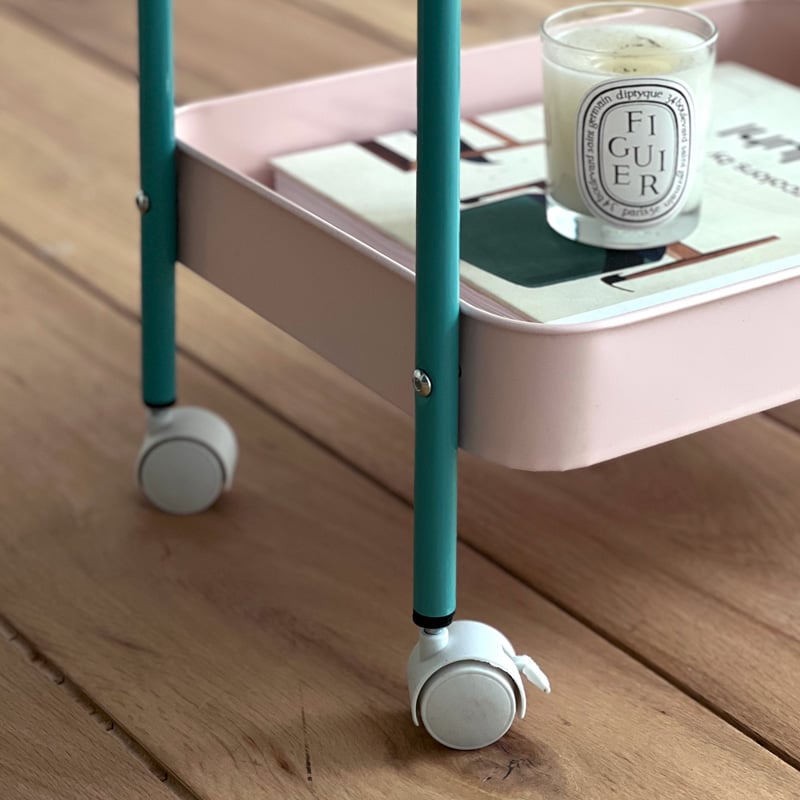 wagon-03008 バイカラー キャスター付きワゴン 3段 | ART OF BLACK