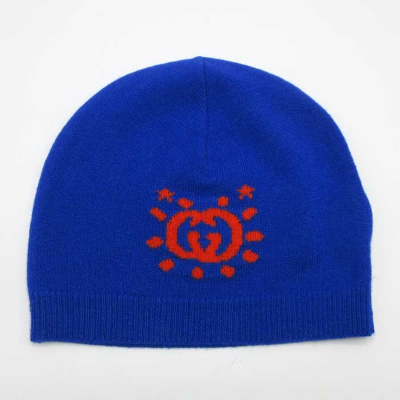 グッチ GUCCI ウール UFO モチーフ ニット帽 ニットキャップ キッズ