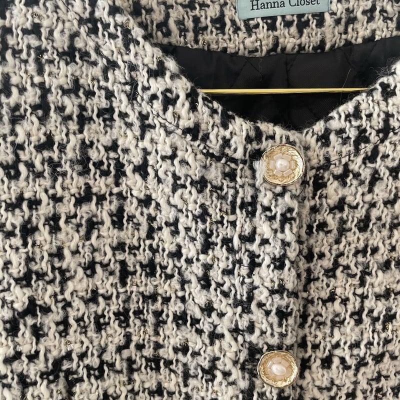 リアルファーツイードジャケット | HANNA CLOSET online
