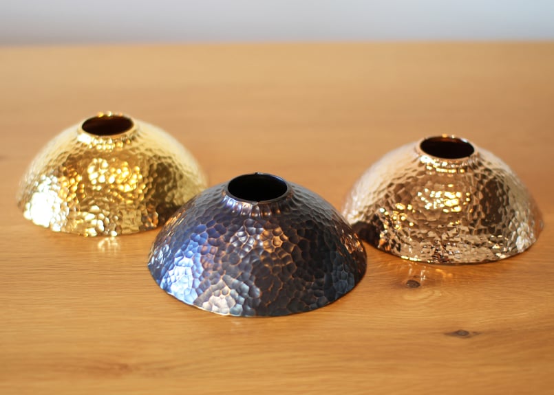 LAMP SHADE for goal zero_銅：槌目・ピンクゴールドメッキ | TASH