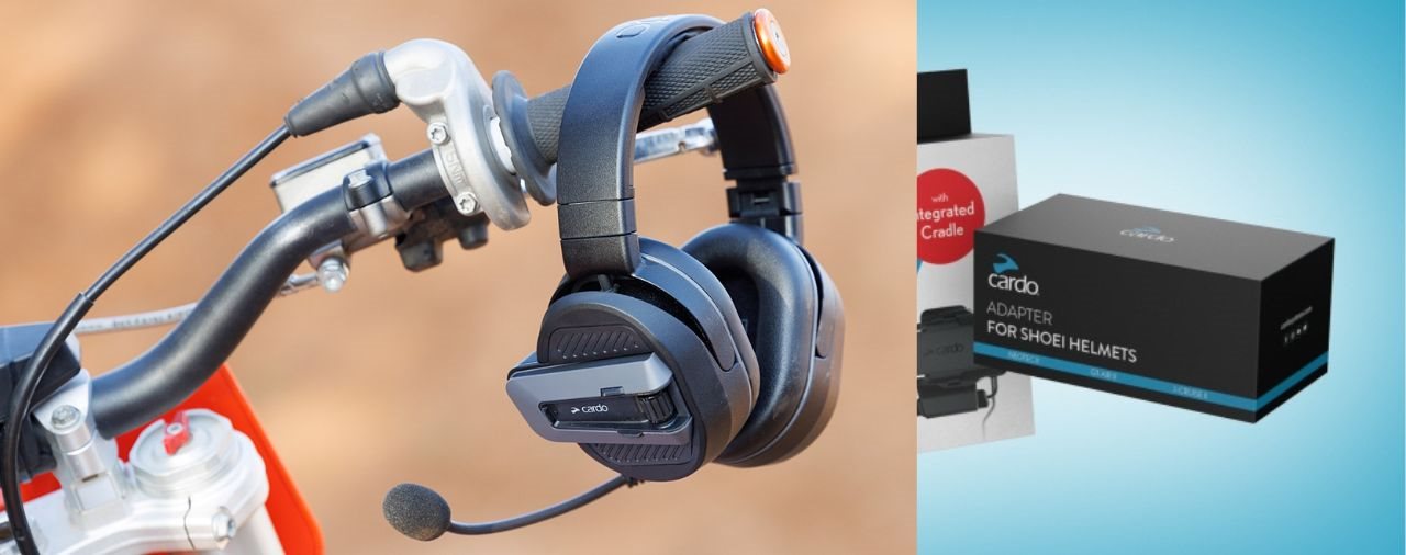 Cardo Packtalk Edgephones und Adapter für Shoei-Helme