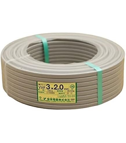 Amazon | 矢崎 VVFケーブル (2.0mm×3C) ポリ塩化ビニル | 多芯ケーブル
