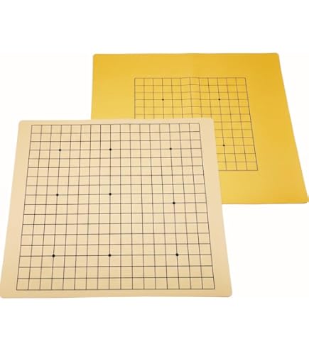 Amazon | 碁盤 13路 と 9路 人工皮革製 表裏使える 滑りにくい 初心者