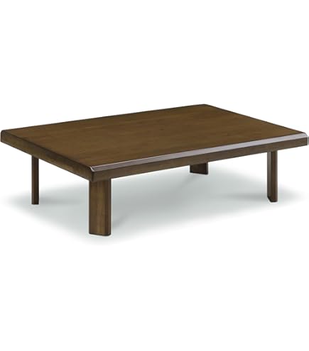 Amazon｜Cスタイル 座卓 幅150cm リビングテーブル タモ突板 座卓