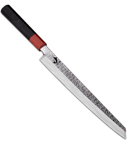 Amazon | 漁川 柳刃包丁 蛸引包丁 刺身包丁 先丸包丁 先丸蛸引き包丁