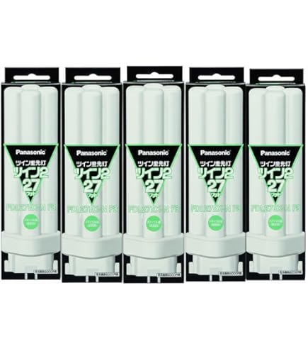 Amazon | 【まとめ 5セット】 PANASONIC ツイン蛍光灯13Wナチュラル色