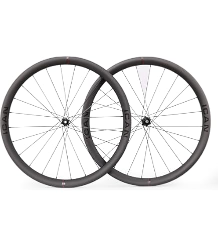 Amazon | ICAN AERO Ⅱロードバイクホイール軽量カーボンリム700C