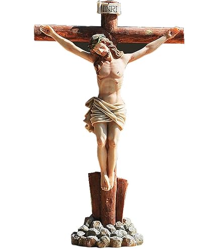 Amazon.co.jp: 【dsdsad】ミニチュア木彫り イエス・キリスト像 8cm