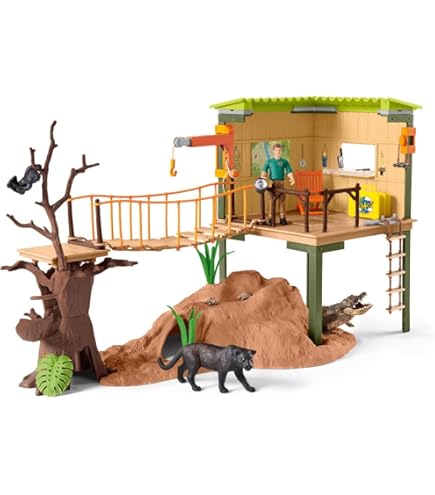 Amazon.co.jp: Schleich シュライヒ WILD LIFE 水飲み場での大冒険