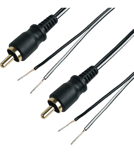 Amazon | F-Factory スピーカーケーブル ピンプラグ－先バラ 1m×2本組