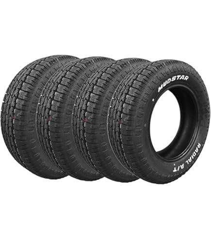 Amazon.co.jp: Set of 4 MUDSTAR RADIAL M/T 195/65R15 91T WL White