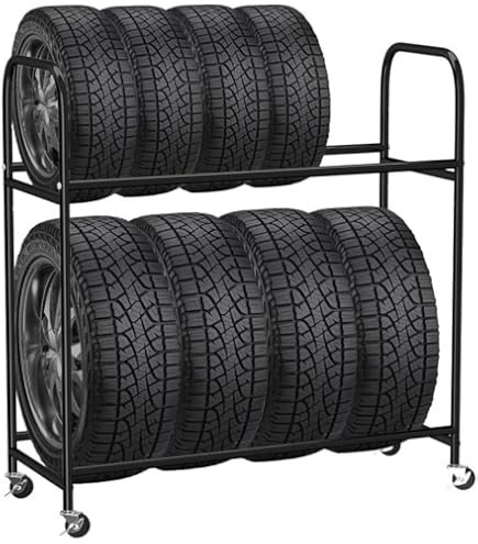 Amazon.co.jp: タイヤラック キャスター付き 耐荷重300キロ ロック機能