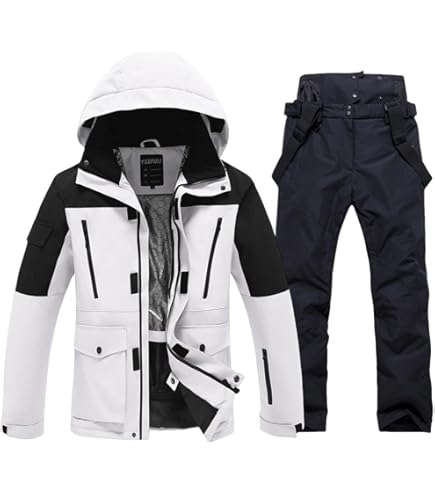 Amazon | HOTIAN スキーウェア メンズ スノーボードウェア 上下セット