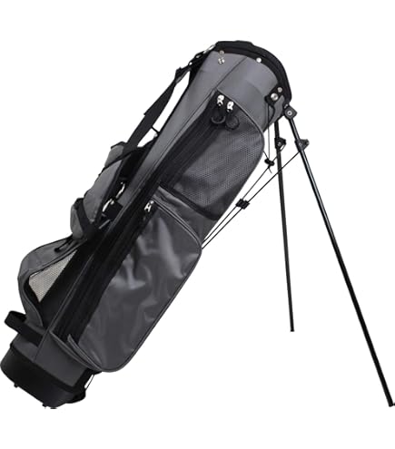 Amazon.co.jp: ゴルフ キャディバッグ スタンド式 3分割 ショルダー