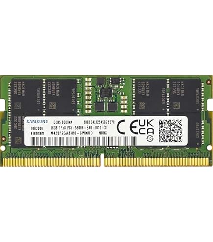 Amazon.co.jp: Samsung 8GB DDR5 5600MHz PC5-44800 CL46 SODIMM 1Rx16